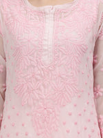 Load image into Gallery viewer, Seva Chikan Hand Embroidered Georgette Lucknowi Chikankari Kurta
