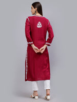 Load image into Gallery viewer, Seva Chikan Hand Embroidered Modal Lucknowi Chikankari Kurta