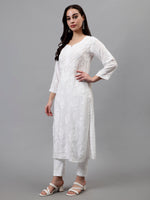 Load image into Gallery viewer, Seva Chikan Hand Embroidered Modal Lucknowi Chikankari Kurta