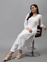 Load image into Gallery viewer, Seva Chikan Hand Embroidered Modal Lucknowi Chikankari Kurta