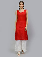 Load image into Gallery viewer, Seva Chikan Hand Embroidered Georgette Lucknowi Chikankari Kurta With Inner