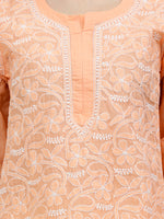 Load image into Gallery viewer, Seva Chikan Hand Embroidered Terivoil Cotton Lucknowi Chikankari Kurta