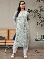 Load image into Gallery viewer, Seva Chikan Hand Embroidered Cotton Lucknowi Chikankari Kurta