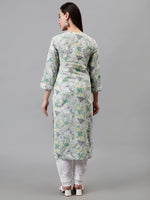 Load image into Gallery viewer, Seva Chikan Hand Embroidered Cotton Lucknowi Chikankari Kurta
