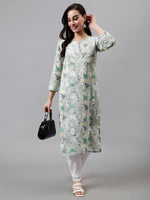 Load image into Gallery viewer, Seva Chikan Hand Embroidered Cotton Lucknowi Chikankari Kurta