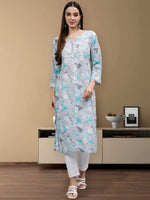 Load image into Gallery viewer, Seva Chikan Hand Embroidered Cotton Lucknowi Chikankari Kurta