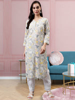 Load image into Gallery viewer, Seva Chikan Hand Embroidered Cotton Lucknowi Chikankari Kurta