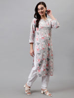 Load image into Gallery viewer, Seva Chikan Hand Embroidered Cotton Lucknowi Chikankari Kurta