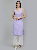 Load image into Gallery viewer, Seva Chikan Hand Embroidered Georgette Chikankari Kurta With Matching Slip