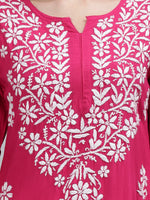 Load image into Gallery viewer, Seva Chikan Hand Embroidered Rayon Lucknowi Chikankari Kurta