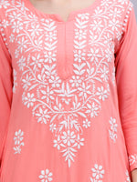 Load image into Gallery viewer, Seva Chikan Hand Embroidered Rayon Lucknowi Chikankari Kurta