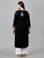 Load image into Gallery viewer, Seva Chikan Hand Embroidered Rayon Lucknowi Chikankari Kurta