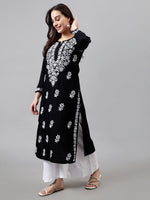 Load image into Gallery viewer, Seva Chikan Hand Embroidered Rayon Lucknowi Chikankari Kurta