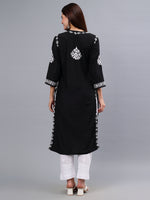 Load image into Gallery viewer, Seva Chikan Hand Embroidered Muslin Lucknowi Chikankari Kurta