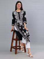 Load image into Gallery viewer, Seva Chikan Hand Embroidered Muslin Lucknowi Chikankari Kurta