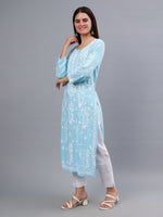 Load image into Gallery viewer, Seva Chikan Hand Embroidered Modal Lucknowi Chikankari Kurta