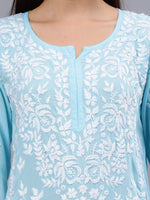 Load image into Gallery viewer, Seva Chikan Hand Embroidered Modal Lucknowi Chikankari Kurta