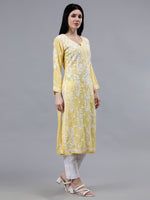 Load image into Gallery viewer, Seva Chikan Hand Embroidered Modal Lucknowi Chikankari Kurta