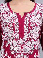 Load image into Gallery viewer, Seva Chikan Hand Embroidered Modal Lucknowi Chikankari Kurta