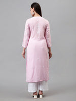 Load image into Gallery viewer, Seva Chikan Hand Embroidered Modal Lucknowi Chikankari Kurta