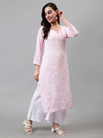 Load image into Gallery viewer, Seva Chikan Hand Embroidered Modal Lucknowi Chikankari Kurta