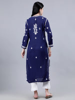 Load image into Gallery viewer, Seva Chikan Hand Embroidered Modal Lucknowi Chikankari Kurta