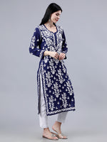 Load image into Gallery viewer, Seva Chikan Hand Embroidered Modal Lucknowi Chikankari Kurta