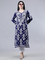 Load image into Gallery viewer, Seva Chikan Hand Embroidered Modal Lucknowi Chikankari Kurta