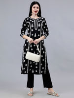 Load image into Gallery viewer, Seva Chikan Hand Embroidered Cotton Lucknowi Chikankari Kurta