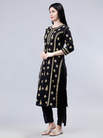 Load image into Gallery viewer, Seva Chikan Hand Embroidered Cotton Lucknowi Chikankari Kurta