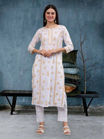 Load image into Gallery viewer, Seva Chikan Hand Embroidered Cotton Lucknowi Chikankari Kurta