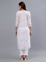 Load image into Gallery viewer, Seva Chikan Hand Embroidered Cotton Lucknowi Chikankari Kurta