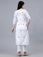 Load image into Gallery viewer, Seva Chikan Hand Embroidered Cotton Lucknowi Chikankari Kurta