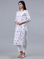 Load image into Gallery viewer, Seva Chikan Hand Embroidered Cotton Lucknowi Chikankari Kurta