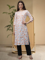 Load image into Gallery viewer, Seva Chikan Hand Embroidered Cotton Lucknowi Chikankari Kurta