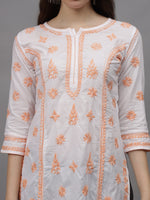 Load image into Gallery viewer, Seva Chikan Hand Embroidered Cotton Lucknowi Chikankari Kurta