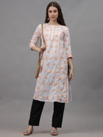 Load image into Gallery viewer, Seva Chikan Hand Embroidered Cotton Lucknowi Chikankari Kurta