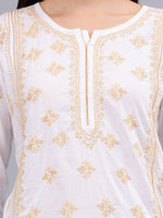 Load image into Gallery viewer, Seva Chikan Hand Embroidered Cotton Lucknowi Chikankari Kurta