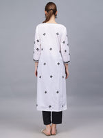 Load image into Gallery viewer, Seva Chikan Hand Embroidered Cotton Lucknowi Chikankari Kurta