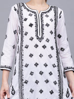 Load image into Gallery viewer, Seva Chikan Hand Embroidered Cotton Lucknowi Chikankari Kurta