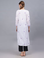 Load image into Gallery viewer, Seva Chikan Hand Embroidered Cotton Lucknowi Chikankari Kurta