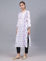 Load image into Gallery viewer, Seva Chikan Hand Embroidered Cotton Lucknowi Chikankari Kurta