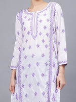 Load image into Gallery viewer, Seva Chikan Hand Embroidered Cotton Lucknowi Chikankari Kurta