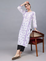 Load image into Gallery viewer, Seva Chikan Hand Embroidered Cotton Lucknowi Chikankari Kurta