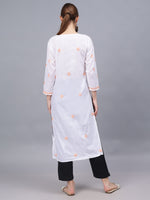Load image into Gallery viewer, Seva Chikan Hand Embroidered Cotton Lucknowi Chikankari Kurta
