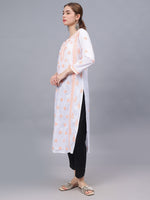 Load image into Gallery viewer, Seva Chikan Hand Embroidered Cotton Lucknowi Chikankari Kurta