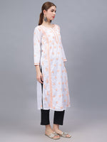 Load image into Gallery viewer, Seva Chikan Hand Embroidered Cotton Lucknowi Chikankari Kurta