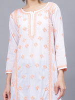 Load image into Gallery viewer, Seva Chikan Hand Embroidered Cotton Lucknowi Chikankari Kurta