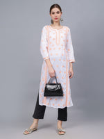 Load image into Gallery viewer, Seva Chikan Hand Embroidered Cotton Lucknowi Chikankari Kurta