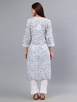 Load image into Gallery viewer, Seva Chikan Hand Embroidered Mal Mal Lucknowi Chikankari Kurta